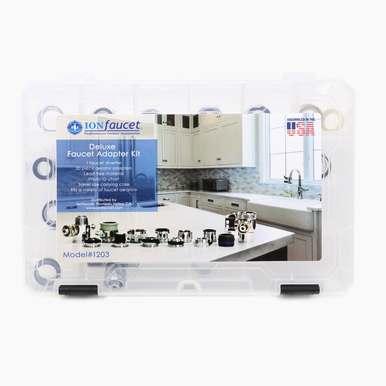 Ion adapter kit, ten piece set of fittings and tubing
